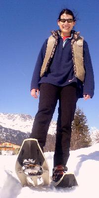 Photo: snowshoeing on the Col des Montets