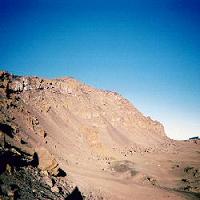 View into the summit crater