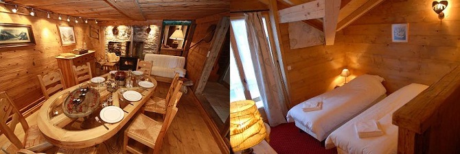 Your luxury chalet in Chamonix for a night at each end of the trek