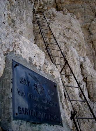 Bochette Way Via ferrata in the Italian Dolomites