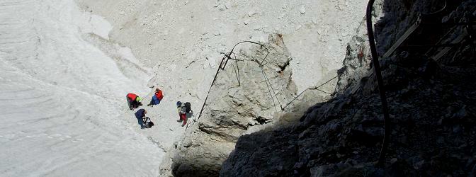 Bochette Way Via ferrata in the Italian Dolomites