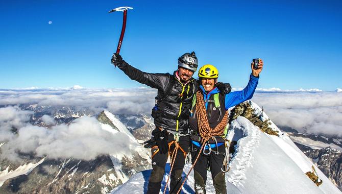 Summit of the Matterhorn - Faisal and Ervin