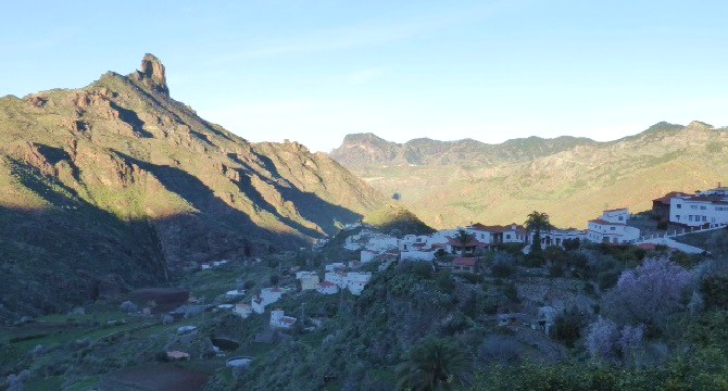 Mountain village of Tejada in central Gran Canaria