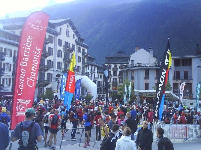 Waiting for starters orders in Chamonix centre