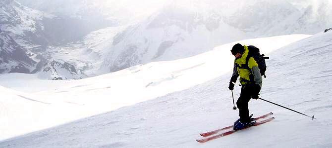 Perfect snow conditions above Zermatt