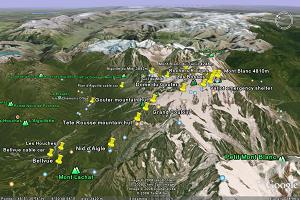 Explore the Icicle Mont Blanc course on Google Earth