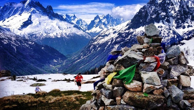 UTMB Col du Bonhomme in snow